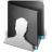 Users Folder Black Icon
